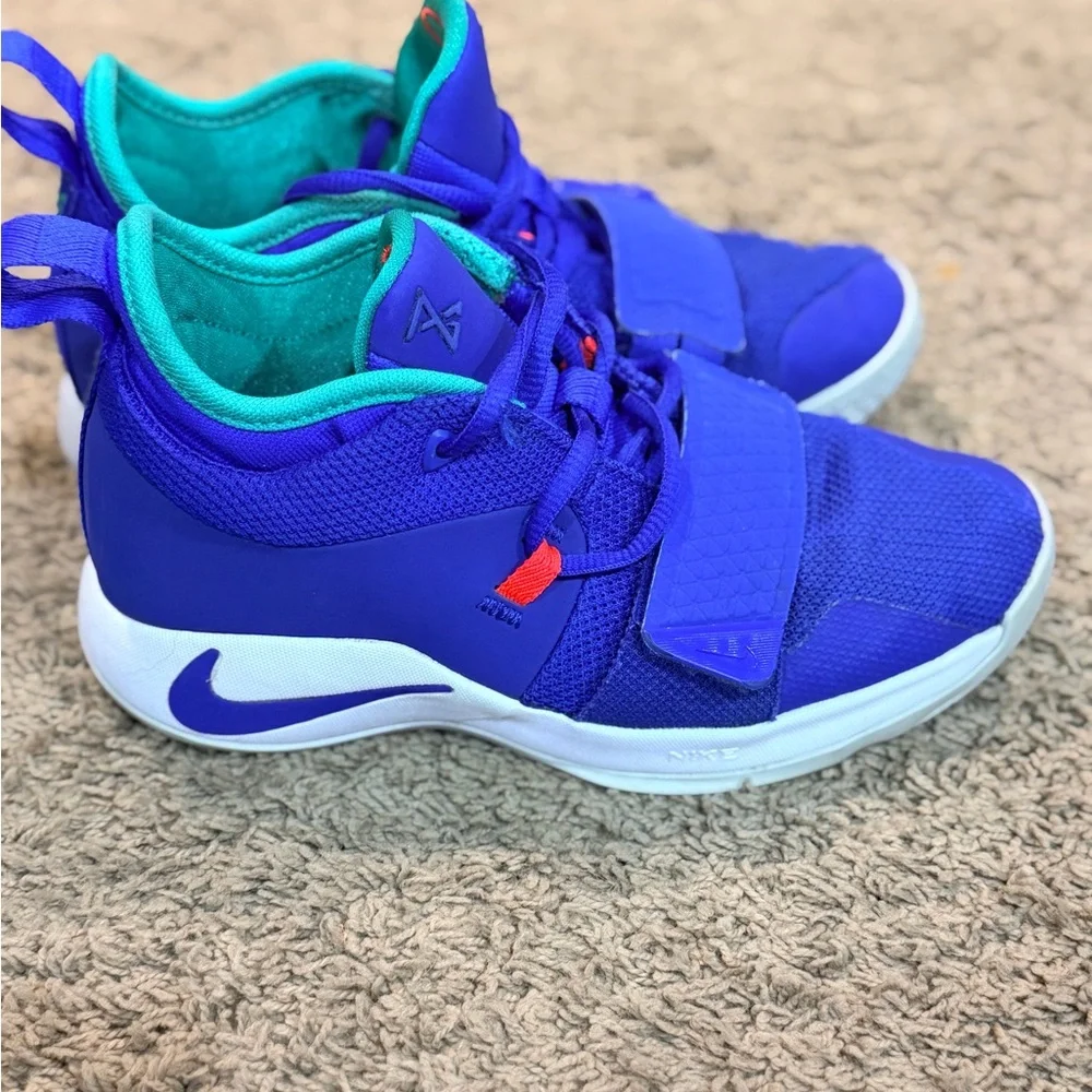Nike PG 2.5 Racer Blue Paul George Fortnite Basketball Youth Sz 4.5y BQ9457-401